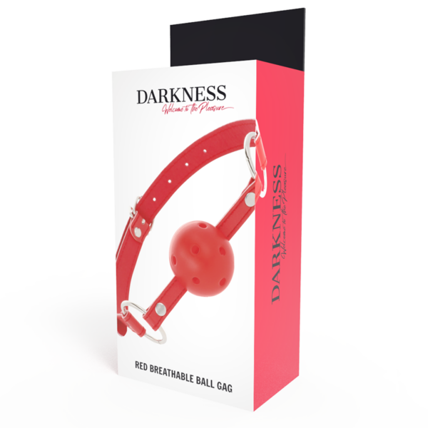 DARKNESS MORDAZA TRANSPIRABLE ROJO - Imagen 4