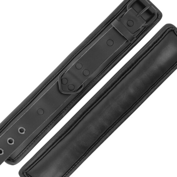 DARKNESS  ESPOSAS AJUSTABLES MANOS LEATHER NEGRO - Imagen 4