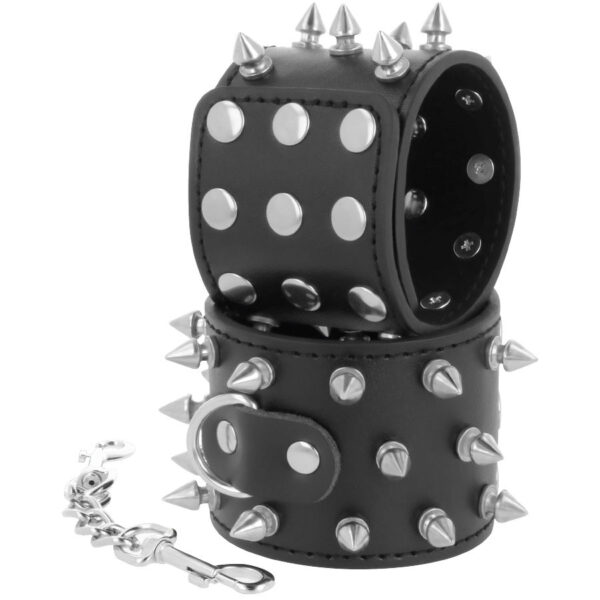 DARKNESS SKULLS AND BONES ESPOSAS CON PINCHOS NEGRO - Imagen 2