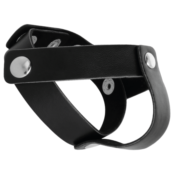 DARKNESS ANILLO DE PIEL PARA PENE Y TESTICULOS - Imagen 2