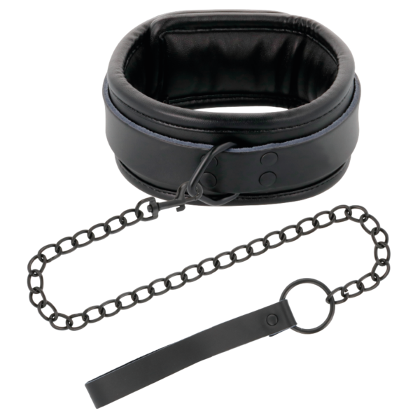 DARKNESS ESPOSAS Y COLLAR DE CUERO NEGRO - Imagen 4