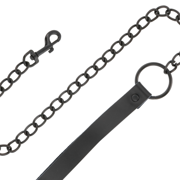 DARKNESS ESPOSAS Y COLLAR DE CUERO NEGRO - Imagen 5