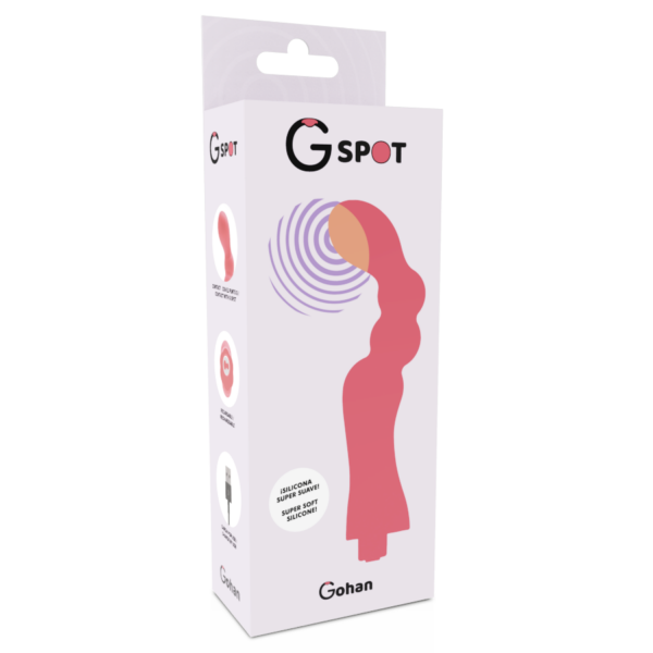 G-SPOT GOHAN VIBRADOR PUNTO G LIGHT RED - Imagen 5