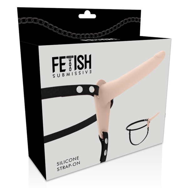 FETISH SUBMISSIVE ARNÉS SILICONA FLESH 15CM - Imagen 5