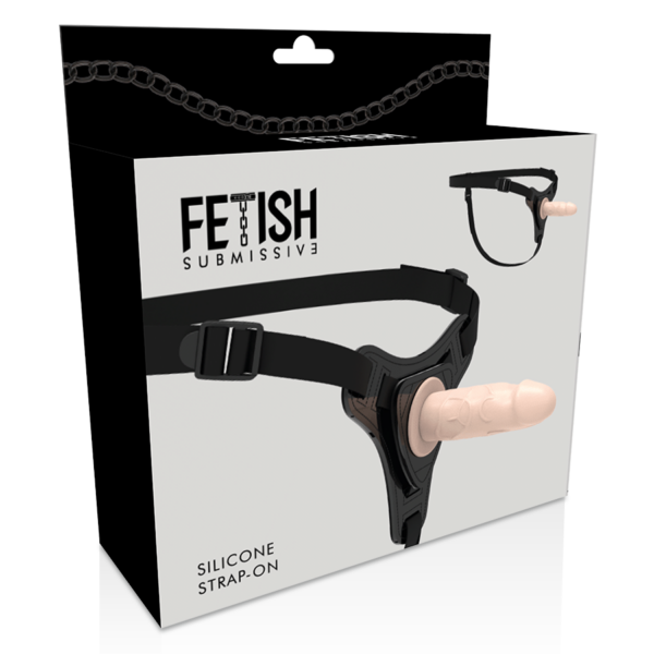 FETISH SUBMISSIVE ARNÉS SILICONA FLESH REALISTIC 12.5 CM - Imagen 4