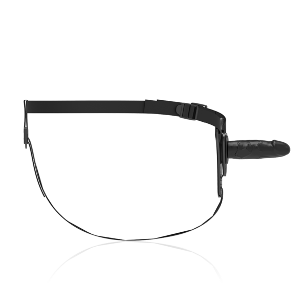 FETISH SUBMISSIVE ARNÉS SILICONA NEGRO REALISTIC 15 CM - Imagen 3