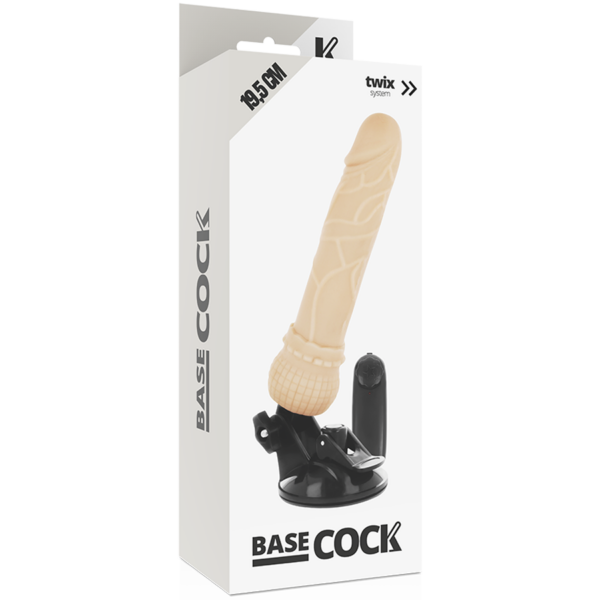 BASECOCK - VIBRADOR REALISTICO CONTROL REMOTO NATURAL 19.5 CM - Imagen 4