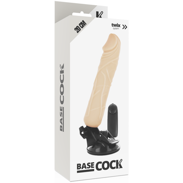 BASECOCK - VIBRADOR REALISTICO CONTROL REMOTO NATURAL 20 CM - Imagen 4