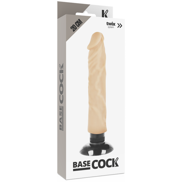 BASECOCK - VIBRADOR REALISTICO 2-1 NATURAL 20 CM - Imagen 5