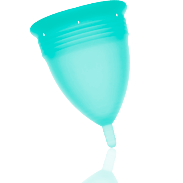 STERCUP COPA MENSTRUAL FDA SILICONE  TALLA S AQUAMARINA - Imagen 2