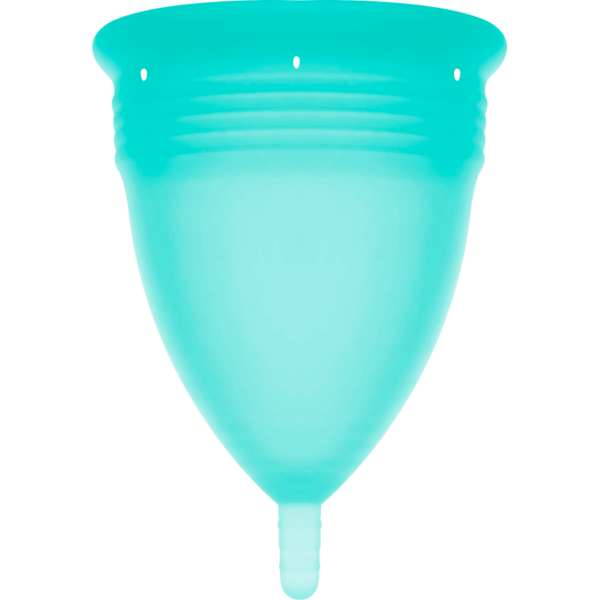 STERCUP COPA MENSTRUAL FDA SILICONE  TALLA S AQUAMARINA - Imagen 3