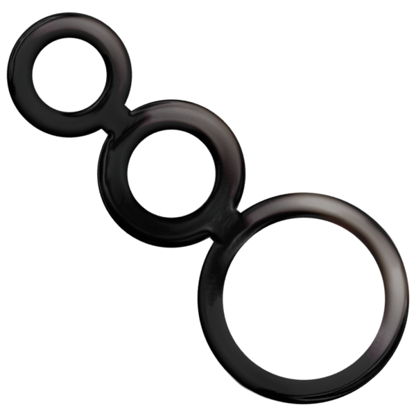 ADDICTED TOYS SET  ANILLOS PENE Y TESTICULOS - AHUMADO - Imagen 2