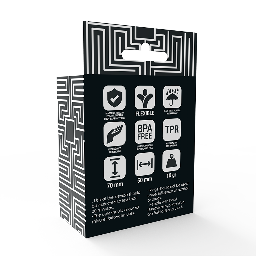 ADDICTED TOYS POTENZ SET ANILLOS PENE NEGRO - Imagen 5