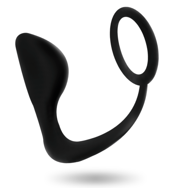 ADDICTED TOYS PLUG ANAL CON ANILLO PENE NEGRO - Imagen 2