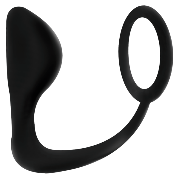 ADDICTED TOYS PLUG ANAL CON ANILLO PENE NEGRO - Imagen 3