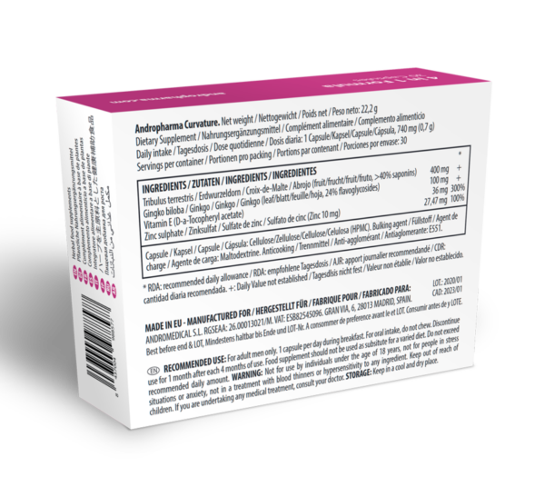 ANDROPHARMA CURVATURE TRATAMIENTO PEYRONIE - Imagen 3