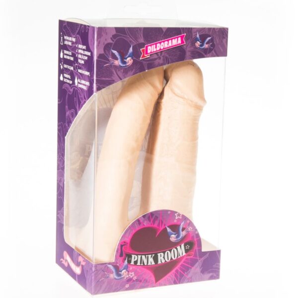 PINK ROOM ARTHUS DILDO DOBLE REALISTICO NATURAL 17CM/15.5CM - Imagen 2
