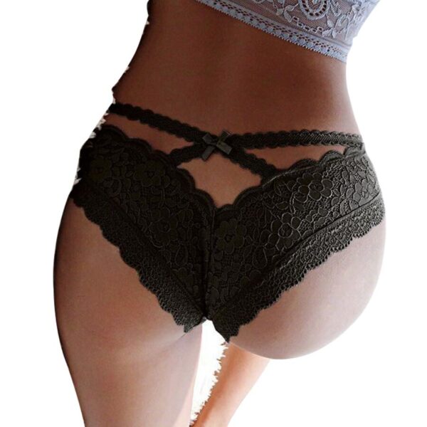 QUEEN LINGERIE PANTIES DE ENCAJE FLORAL S/M - Imagen 2