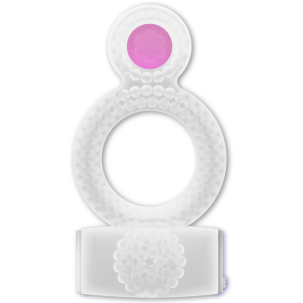 CASUAL RING DOUBLE PLEASURE ANILLO TRANSPARENTE - Imagen 2