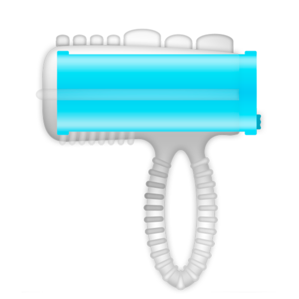 CASUAL RING TONGUE VIBRATING AZUL - Imagen 2