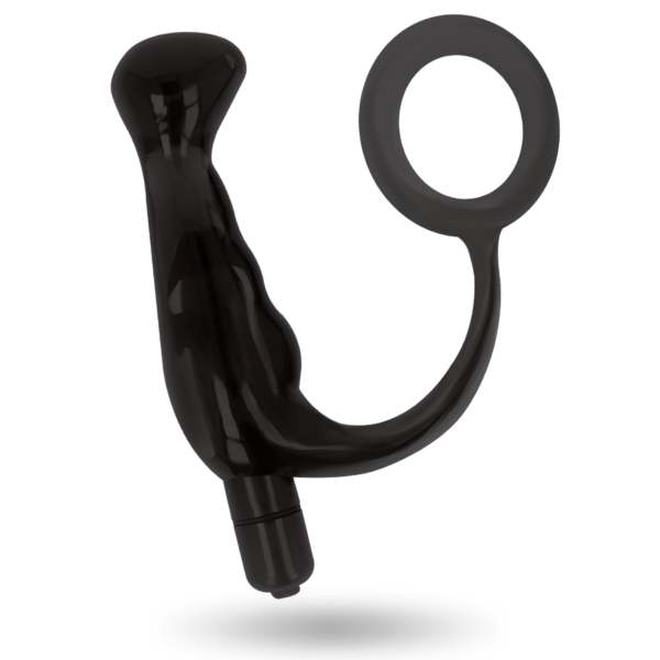 ADDICTED TOYS VIBRADOR PROSTÁTICO NEGRO 10 CM - Imagen 3