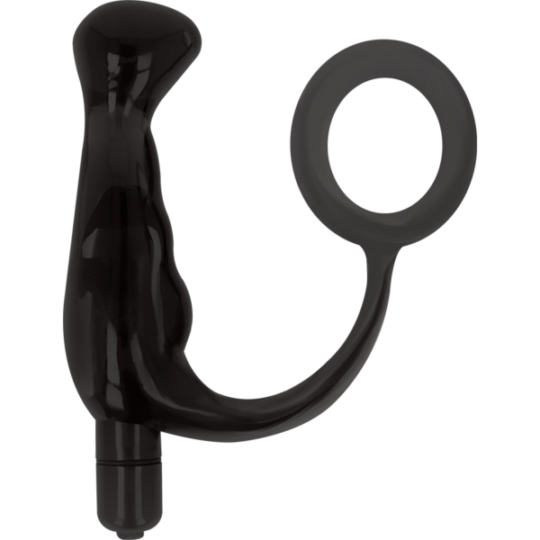 ADDICTED TOYS VIBRADOR PROSTÁTICO NEGRO 10 CM - Imagen 2