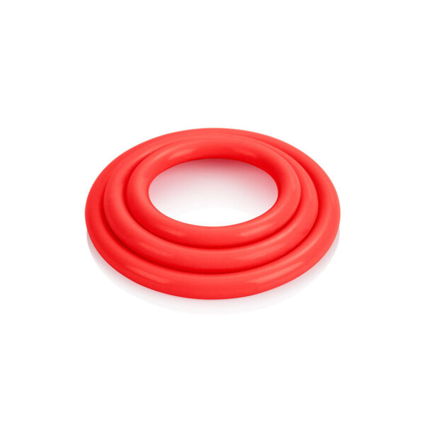 CALEX SET TRES ANILLAS ERECCIÓN ROJO - Imagen 3