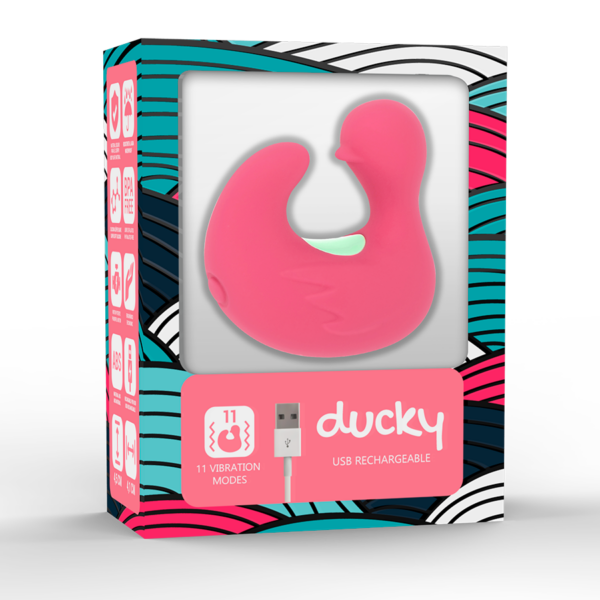 HAPPY LOKY DEDAL PATO ESTIMULADOR DE SILICONA RECARGABLE DUCKYMANIA - Imagen 2