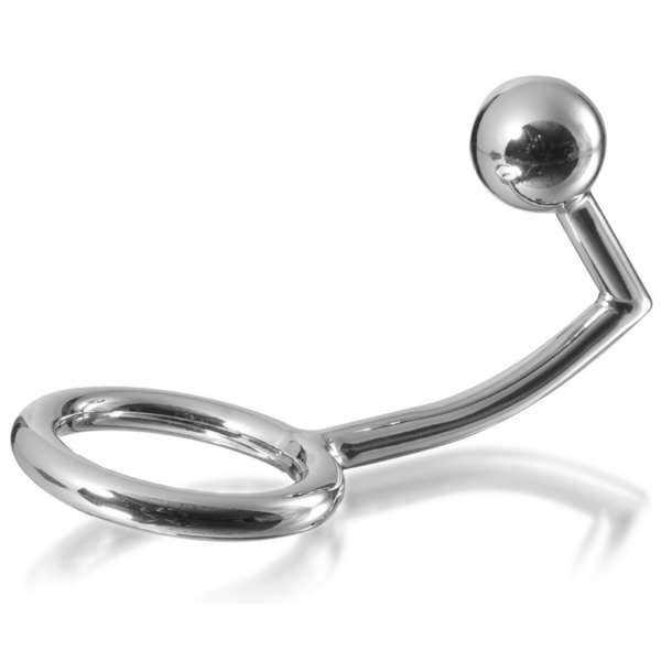 METALHARD COCK RING ANILLO CON GANCHO INTRUDER ANAL 40MM - Imagen 3
