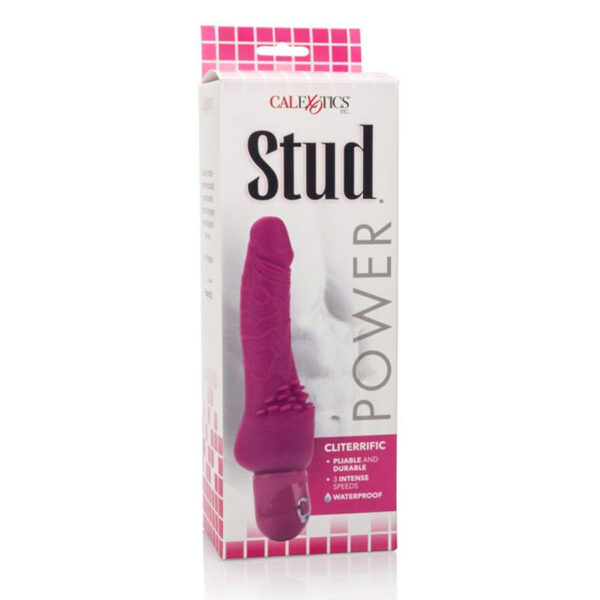 CALEX POWER STUD CLITERRIFIC VIBRADOR ROSA - Imagen 3