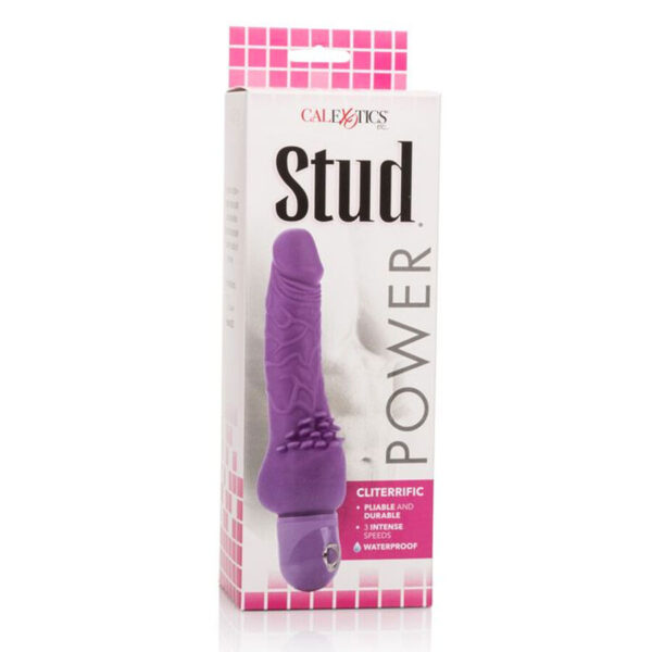 CALEX POWER STUD CLITERRIFIC VIBRADOR LILA - Imagen 3