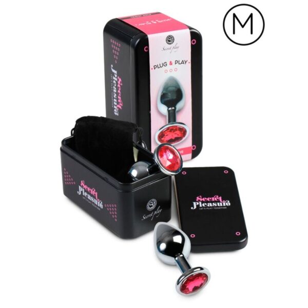 SECRETPLAY PLUG ANAL FUCSIA 8CM - Imagen 2