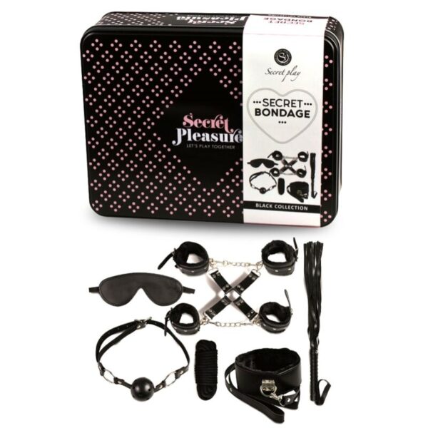 SECRET PLAY BDSM SET 8PCS NEGRO - Imagen 2