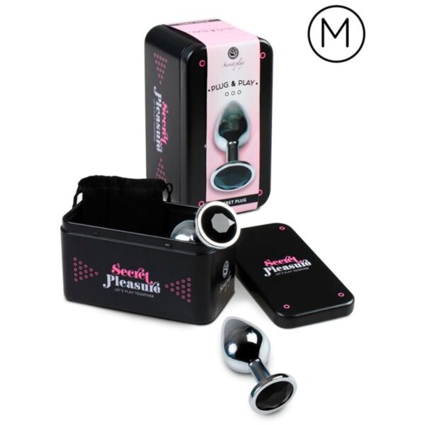 SECRETPLAY ANAL PLUG NEGRO M - Imagen 2