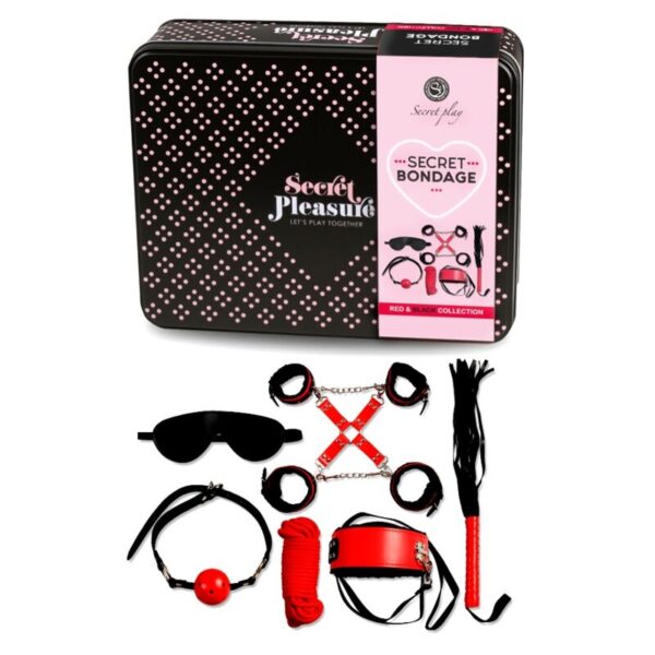 SECRETPLAY BDSM SET 6 PIEZAS RED COLLECTION - Imagen 2