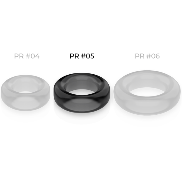 POWERING SUPER FLEXIBLE Y RESISTENTE ANILLO PENE  4.8CM PR05 NEGRO - Imagen 4
