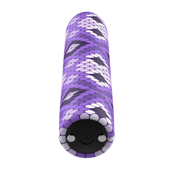 CUSTOM BULLETS BALA RECARGABLE SNAKE LILA 10 INTENSIDADES - Imagen 3