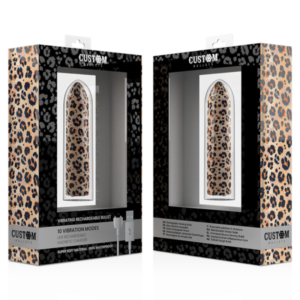 CUSTOM BULLETS BALA RECARGABLE LEOPARD 10 INTENSIDADES - Imagen 4