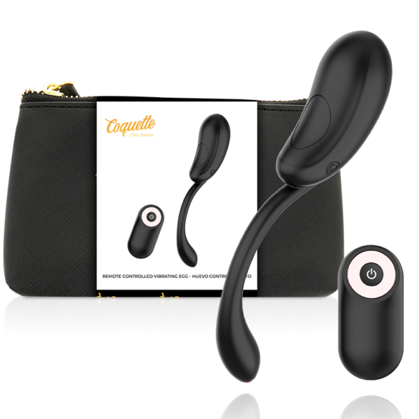 COQUETTE CHIC DESIRE HUEVO CONTROL REMOTO RECARGABLE NEGRO / GOLD - Imagen 2
