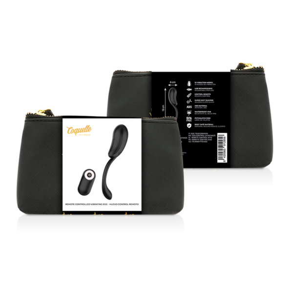 COQUETTE CHIC DESIRE HUEVO CONTROL REMOTO RECARGABLE NEGRO / GOLD - Imagen 3