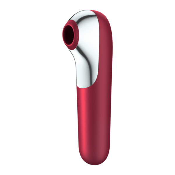 SATISFYER DUAL LOVE VIBRADOR Y SUCCIONADOR CON AIRE PULSADO ROJO - Imagen 5