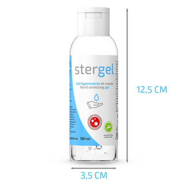 STERGEL  HIDROALCOHOLICO + ALOE VERA + FRAGANCIA 100ML - Imagen 2
