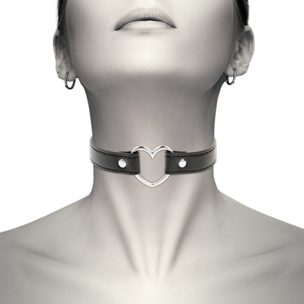 COQUETTE CHIC DESIRE COLLAR CUERO VEGANO ACCESORIO WOMAN CORAZÓN - Imagen 2