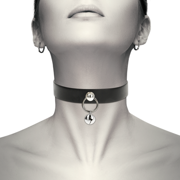COQUETTE CHIC DESIRE COLLAR CUERO VEGANO ACCESORIO WOMAN CASCABEL - Imagen 2