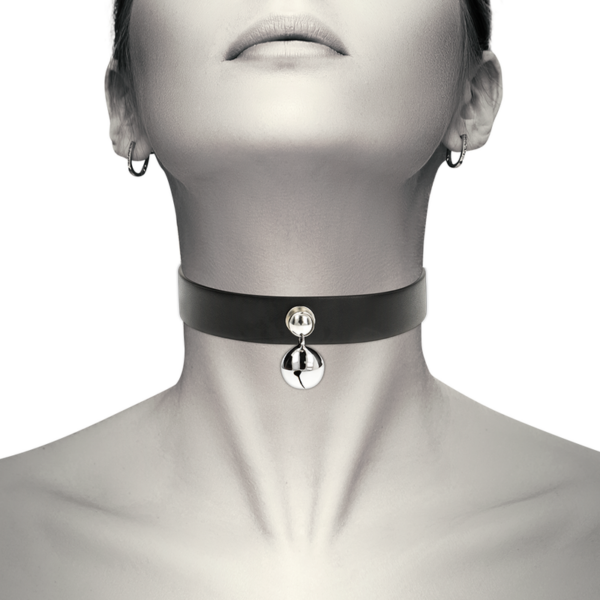 COQUETTE CHIC DESIRE COLLAR CUERO VEGANO ACCESORIO WOMAN CASCABEL - Imagen 2