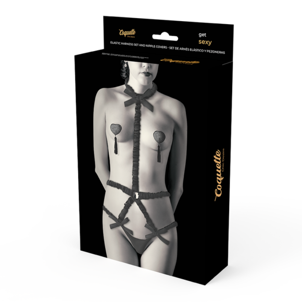 COQUETTE CHIC DESIRE LINGERIE SET CON PEZONERAS DELUXE - Imagen 4