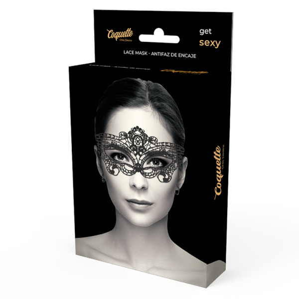 COQUETTE CHIC DESIRE ANTIFAZ ENCAJE NEGRO - Imagen 5