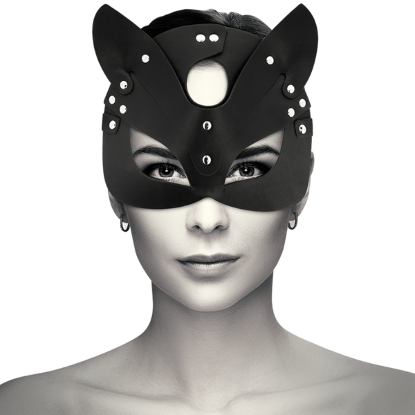 COQUETTE CHIC DESIRE MASCARA CUERO VEGANO CON OREJAS DE GATO - Imagen 2