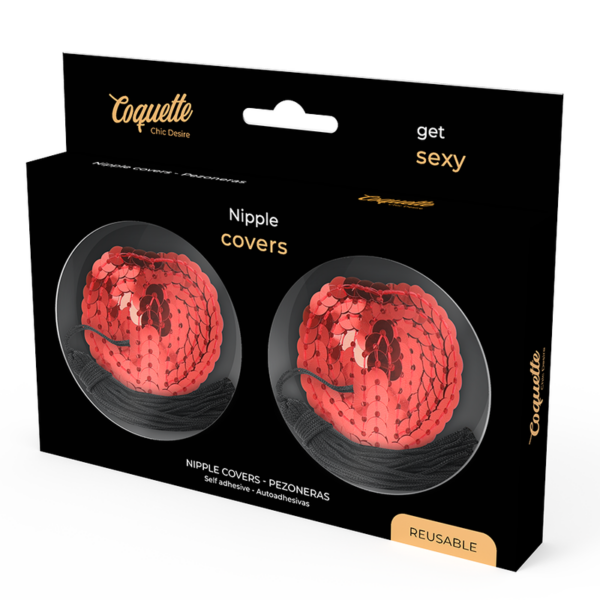 COQUETTE CHIC DESIRE CUBRE PEZONES ROJO - Imagen 4