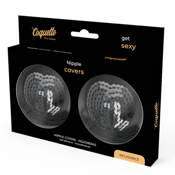 COQUETTE CHIC DESIRE CUBRE PEZONES NEGRO - Imagen 4